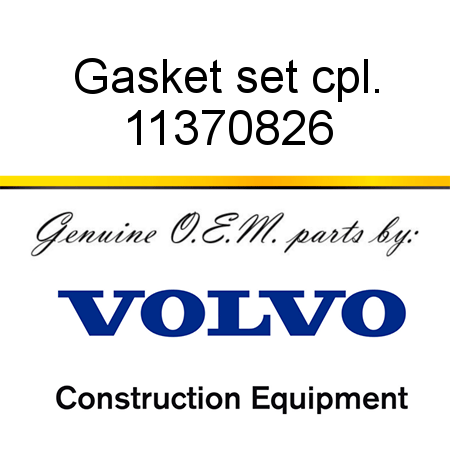 Gasket set, cpl. 11370826