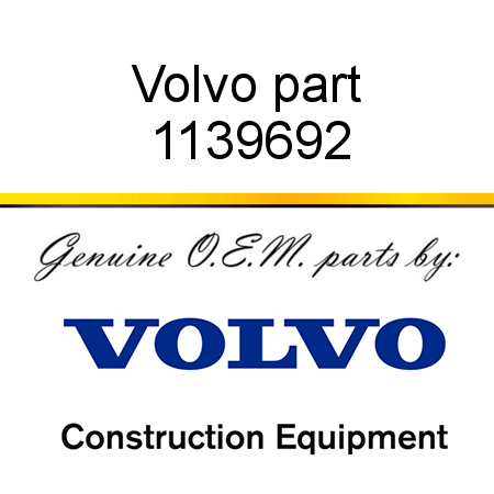 Volvo part 1139692