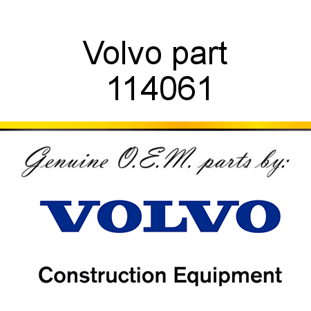 Volvo part 114061