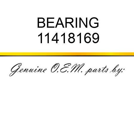 BEARING 11418169