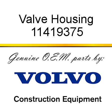 Valve Housing 11419375