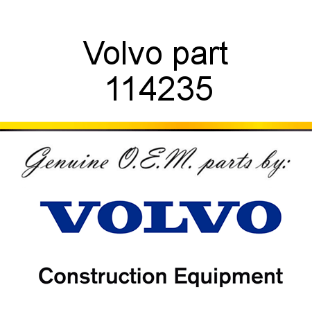 Volvo part 114235
