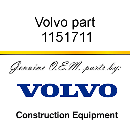 Volvo part 1151711