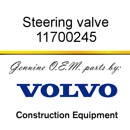 Steering valve 11700245