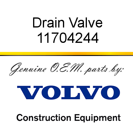 Drain Valve 11704244