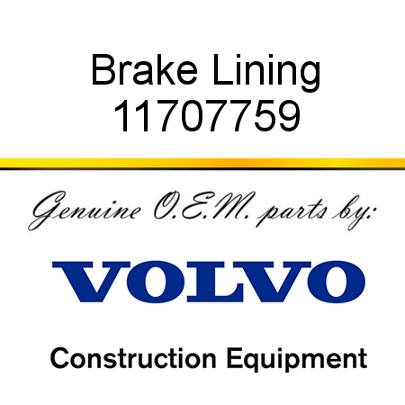 Brake Lining 11707759