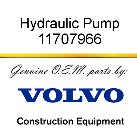 Hydraulic Pump 11707966