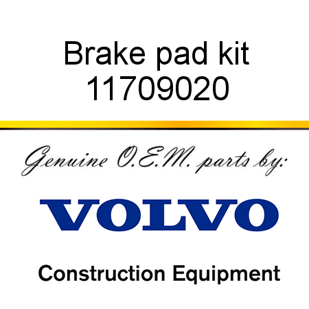 Brake pad kit 11709020