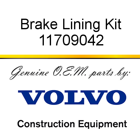 Brake Lining Kit 11709042