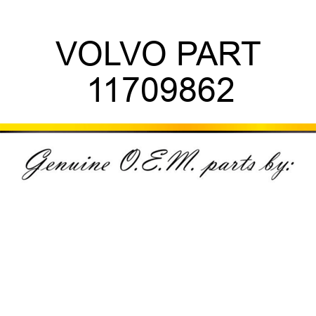 VOLVO PART 11709862