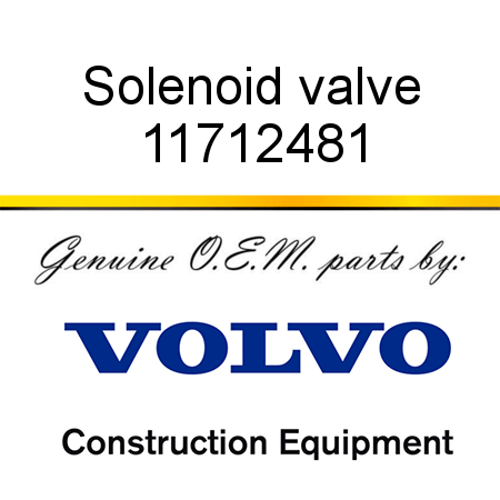 Solenoid valve 11712481