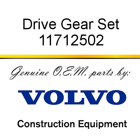 Drive Gear Set 11712502