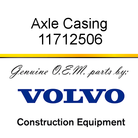Axle Casing 11712506