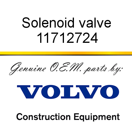 Solenoid valve 11712724