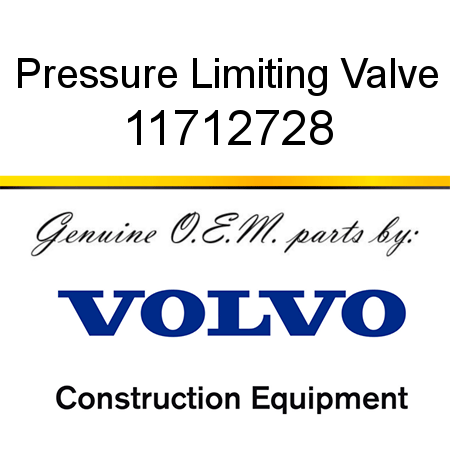 Pressure Limiting Valve 11712728