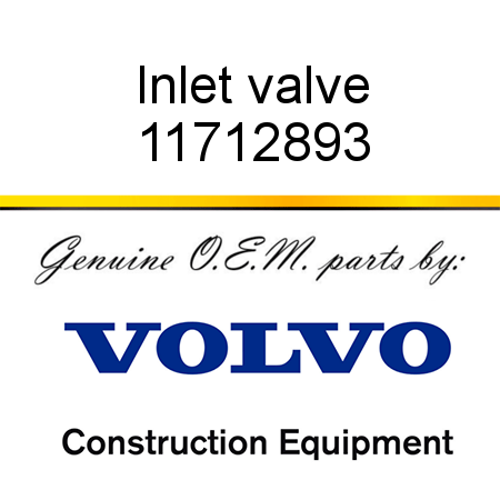 Inlet valve 11712893