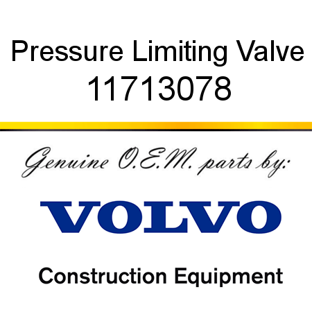 Pressure Limiting Valve 11713078