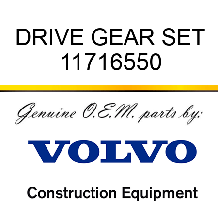 DRIVE GEAR SET 11716550