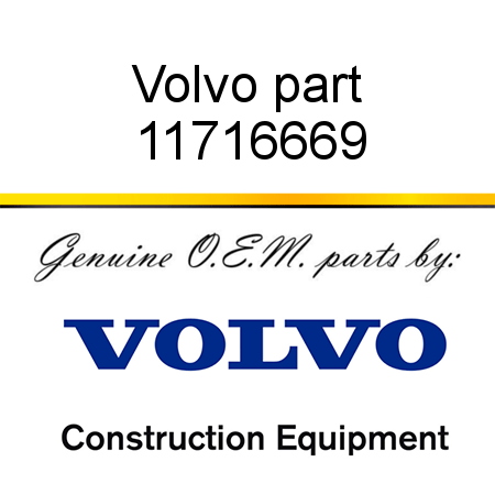Volvo part 11716669