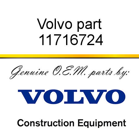Volvo part 11716724