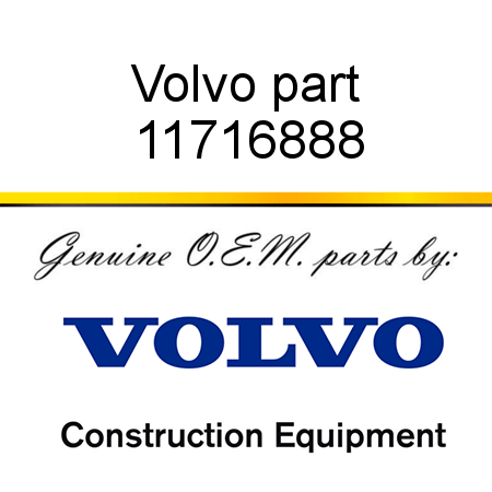 Volvo part 11716888