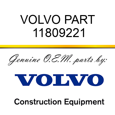 VOLVO PART 11809221