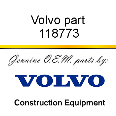 Volvo part 118773