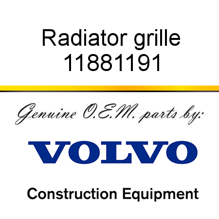 Radiator grille 11881191
