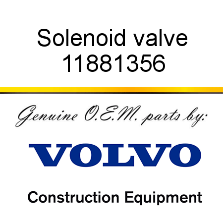 Solenoid valve 11881356