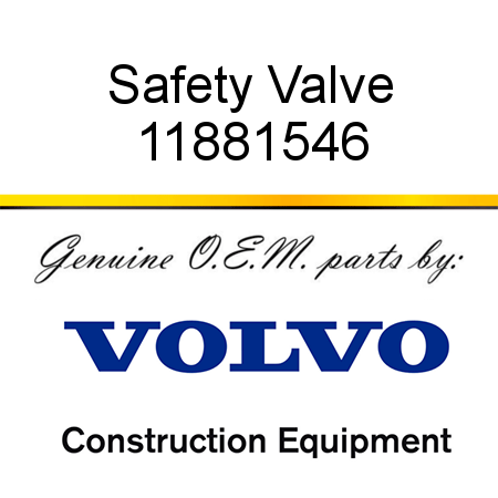 Safety Valve 11881546