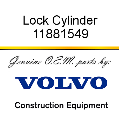 Lock Cylinder 11881549