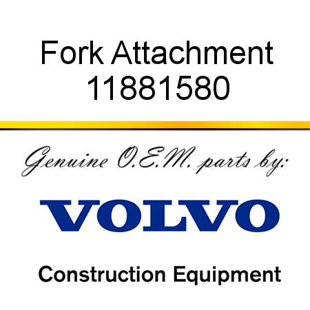 Fork Attachment 11881580