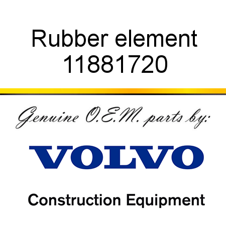 Rubber element 11881720