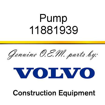 Pump 11881939