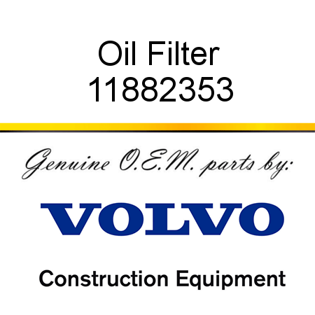 Oil Filter 11882353