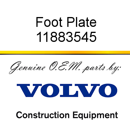 Foot Plate 11883545