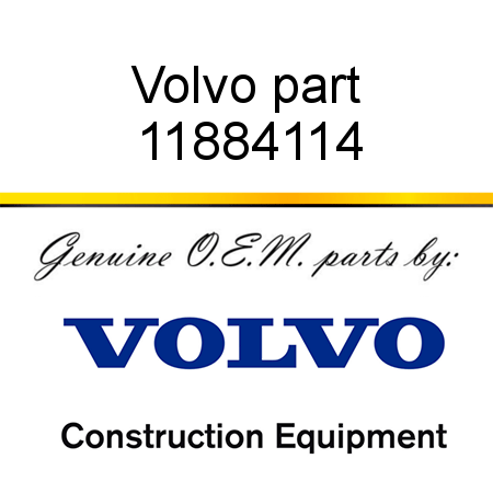 Volvo part 11884114