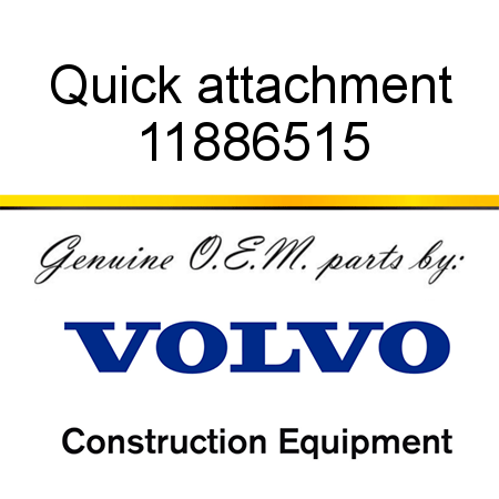 Quick attachment 11886515