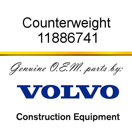 Counterweight 11886741