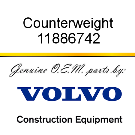 Counterweight 11886742