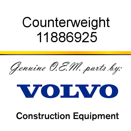 Counterweight 11886925