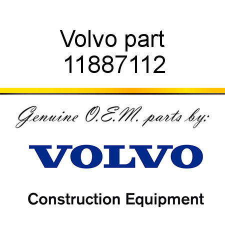 Volvo part 11887112