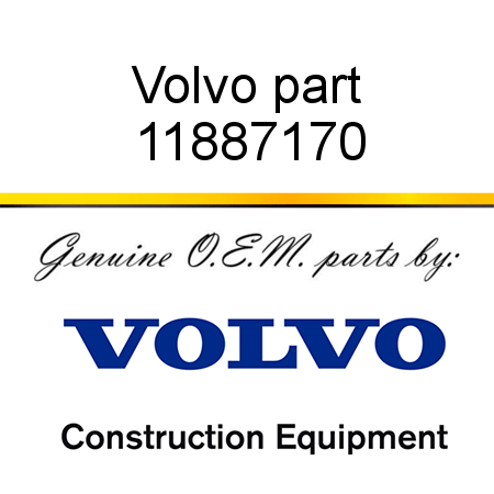Volvo part 11887170