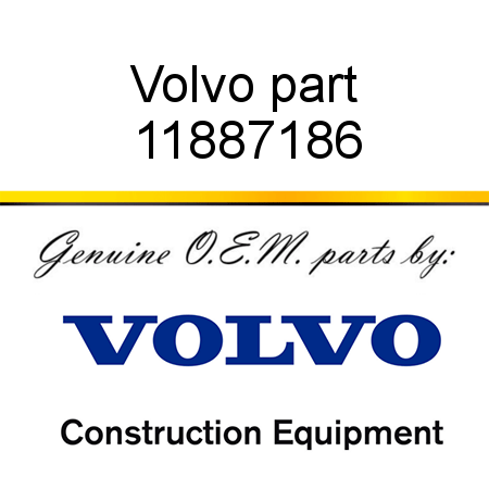 Volvo part 11887186