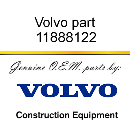 Volvo part 11888122