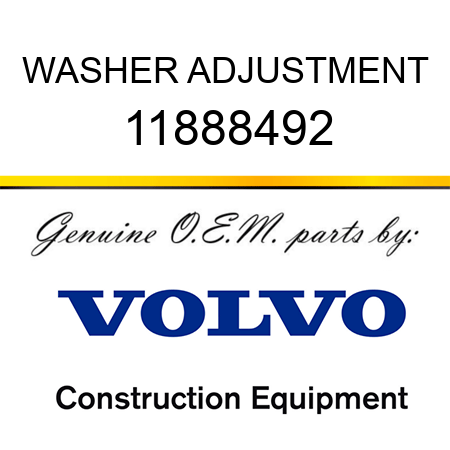 WASHER ADJUSTMENT 11888492
