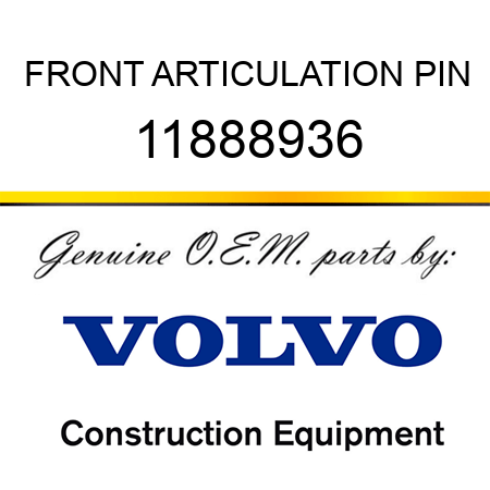 FRONT ARTICULATION PIN 11888936