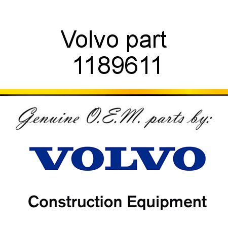 Volvo part 1189611