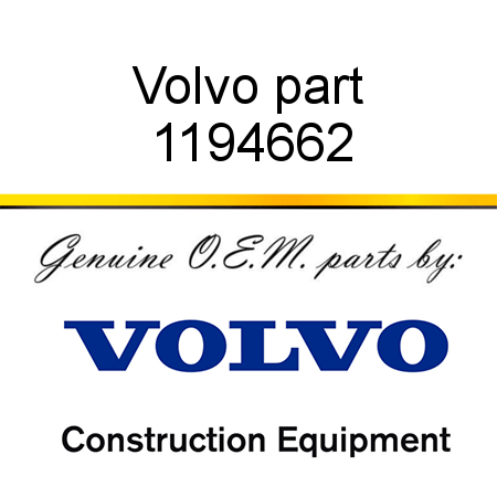 Volvo part 1194662