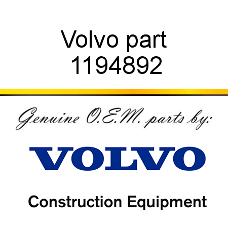 Volvo part 1194892